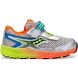 Kids' Saucony Ride 10 Jr. Sneakers Silver / Orange / Green | Singapore 756WNBY